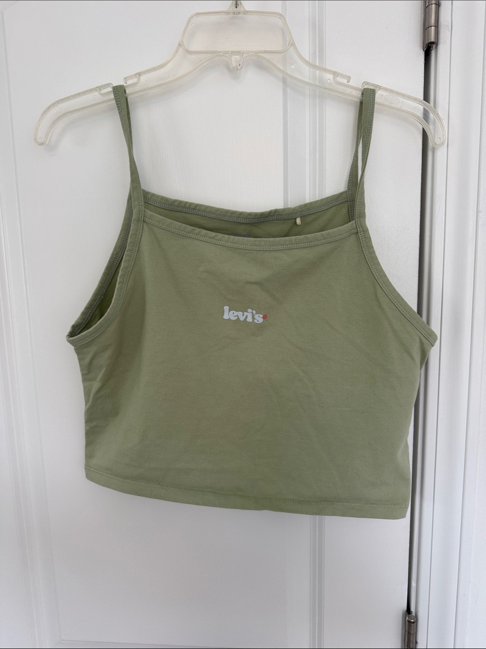 Levi's Sage Green Cropped Camisole Tank